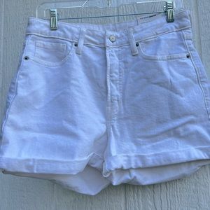 NWT white denim shorts